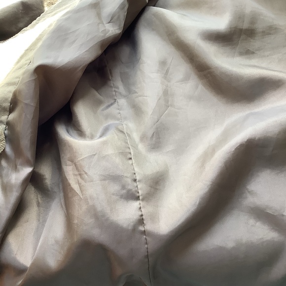 LOVE TREE Olive Lined Jacket with Plaid Trim - Picture 5 of 7